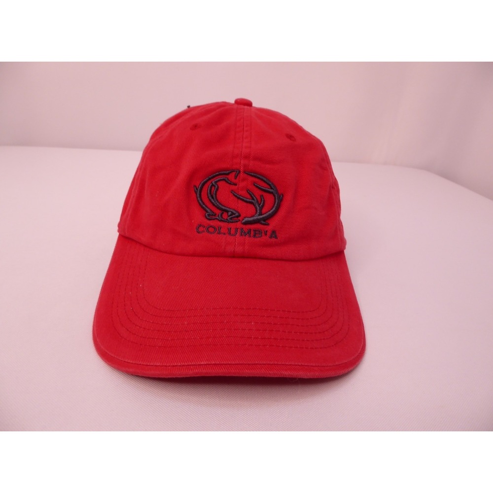 Columbia Sportswear Company 100% Cotton Red Baseball Hat Cap